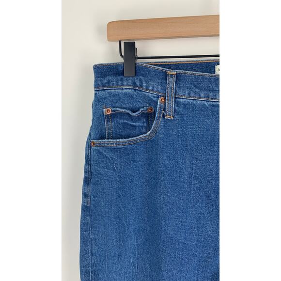 Abercrombie Ultra High Rise 90s Slim Straight Jeans Womens Size 32 / 14 New - Picture 7 of 13